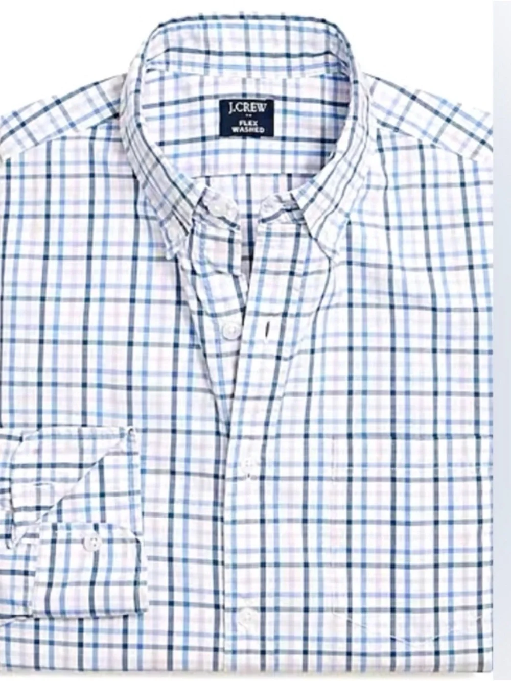 J. Crew Men’s Classic Dress Shirt Flex Washed Size Medium